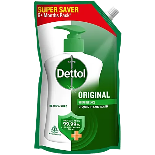Dettol original liquid refill hand wash pouch  (675 ml)