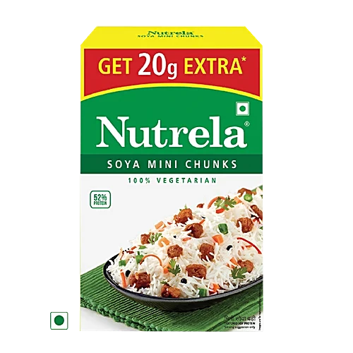 Nutrela soya - mini chunk, 200 +20 gm 