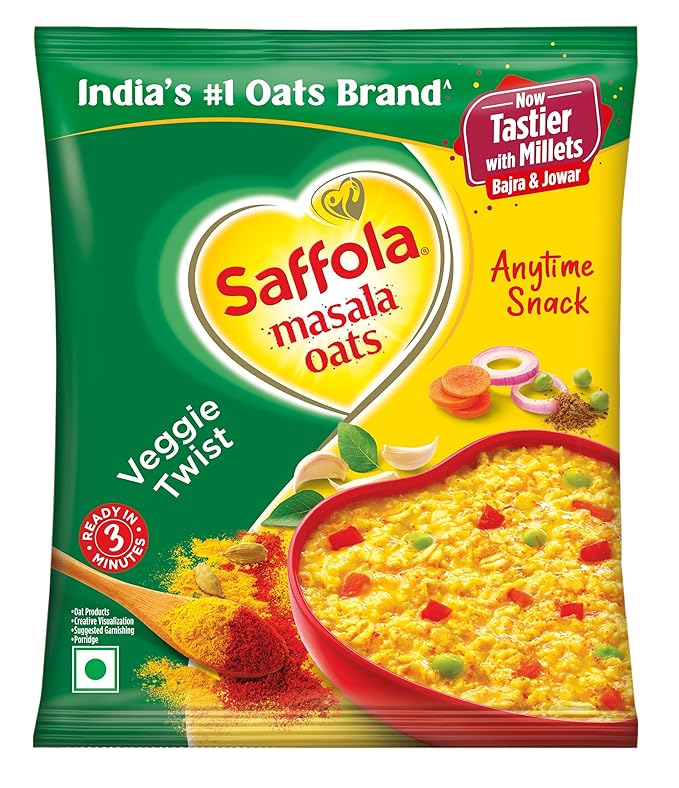 Saffola masala oats veggi twist (38gm)