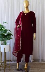 Salwar - Kameez - Dupatta(3pc) Plain